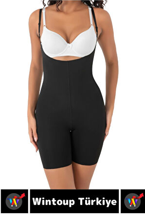 İz Göstermez Kaymaz Sıkılaştırıcı Toparlayıcı Vücut Şekillendirici LAZER KESİM Tam Boy Askılı Korse