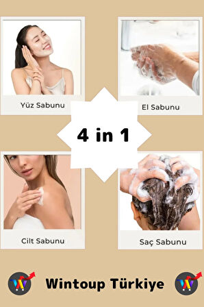 Doğal Güzel Kokulu Yenileyici Onarıcı Kepeğe Karşı Etkili Saç Güçlendirici Amber Sabunu 4 Adet