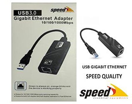 Speed UE050 10-100-1000 USB 2.0-3.0 Gigabit Ethernet Çevirici