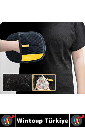 Yeni Nesil Ergonomik Çift Yönlü Mikrofiber Evcil Hayvan Kedi Köpek Tüy Toplama Eldiveni 20 x 15 Cm