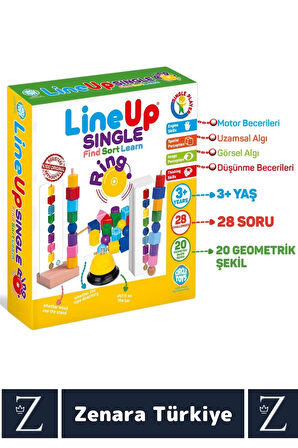 Çocuk Eğitici Görsel Algı Geometri Renk Bilgisi Öğrenim Eğlenceli Zilli İpe Çubuğa Boncuk Dizme Oyun