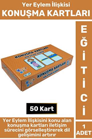 Premium Eğitici Görsel Algı Dikkat Yer İletişim Dil Bilgisi Geliştirici Çocuk Oyun KONUŞMA KARTLARI
