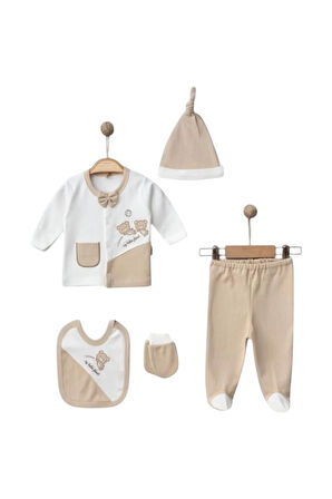 10 Parça Pamuklu Erkek Bebek Hastane Çıkış Seti / Yenidoğan Bebek Kıyafeti / Yenidoğan Hediyesi