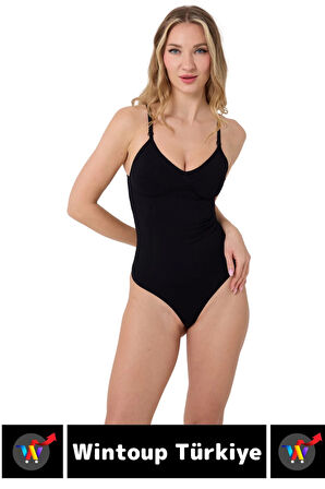 Özel Üretim İz İç Göstermez Kaymaz Sıkılaştırıcı Toparlayıcı Çıtçıtlı String Body Korse