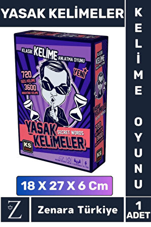Eğlenceli Zeka Dil Becerisi Kelime Dağarcığı Geliştirici Takım Oyunu Secret Words YASAK KELİMELER