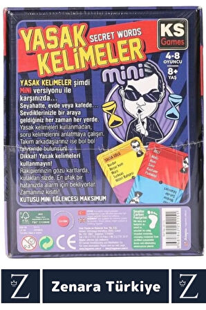 Eğlenceli Zeka Dil Becerisi Kelime Dağarcığı Geliştirici Takım Oyunu Secret Words YASAK KELİMELER