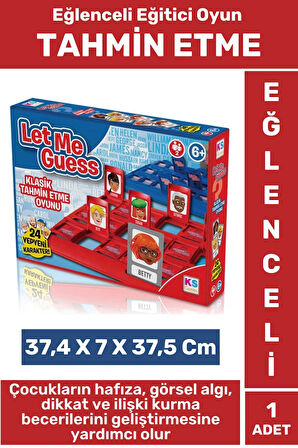 Premium Eğlenceli Eğitici Hafıza Görsel Algı Dikkat İlişki Kurma Beceri Gelişimi Çocuk Tahmin Oyunu