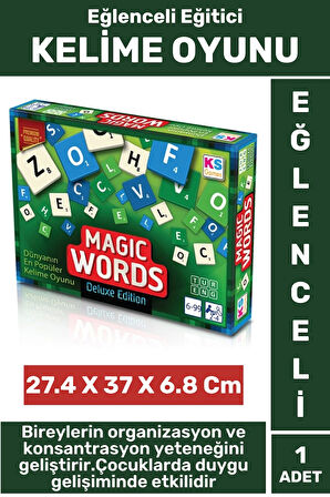 Deluxe Eğlenceli Eğitici Organizasyon Konsantrasyon Gelişimi İlişki Kurma Becerisi Oyun KELİME OYUNU
