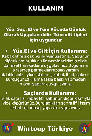 Özel Üretim Masaj Etkili Nemlendirici Kuruluk Giderici Doğal Kabak Lifli Zeytinyağı Sabunu 2 Adet