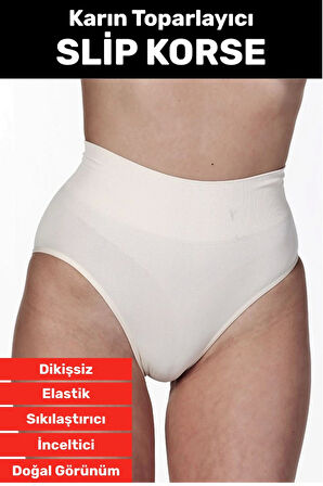 Özel Üretim İz Göstermez Yüksek Bel Sıkılaştırıcı İnceltici Karın Toparlayıcı Dikişsiz Slip Korse