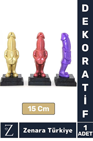 Premium Dekoratif Özel Gün Hediyelik Koleksiyon Biblo Arkadaş Şaka Komik Eğlenceli POLYESTER FİGÜR