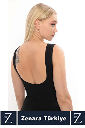 Özel Model Göğüs Toparlayan Sarkma Önleyen Gündelik Spor Kullanım Kalın Askılı Fitilli Crop Büstiyer