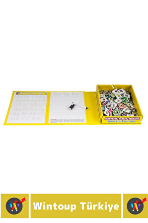 El-Göz Koordinasyonu Harf Kelime Dil Öğretici Silinebilir Yazı Kalemli MANYETİK TABLET İNGİLİZCE