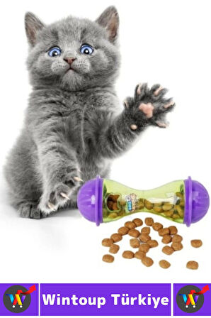 Evcil Hayvan Kedi Avlanma İçgüdüsü Geliştiren Eğlenceli İnteraktif Kedi Ödül Mamalı Oyuncak