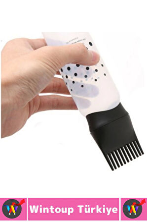 Yüksek Kaliteli Saç Bakımı Boya Yağ Krem Kolay Uygulama Çok Şık Taraklı Saç Uygulama Şişesi 1 Adet