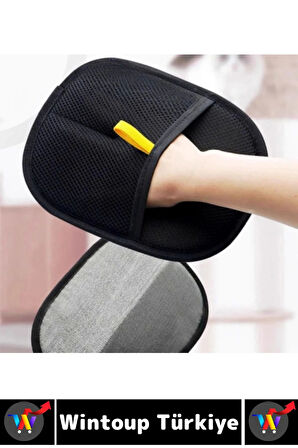 Yeni Nesil Ergonomik Çift Yönlü Mikrofiber Evcil Hayvan Kedi Köpek Tüy Toplama Eldiveni 25 x 18 Cm