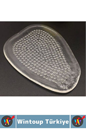 Ergonomik Konforlu Kaydırmaz Ağrı Azaltan Ayakkabı Topuklu Ekstra Destekleyici Şık Şeffaf Tabanlık