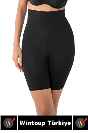 İz İç Göstermez Kaymaz Sıkılaştırıcı Vücut Şekillendirici LAZER KESİM Yüksek Bel Paçalı Korse