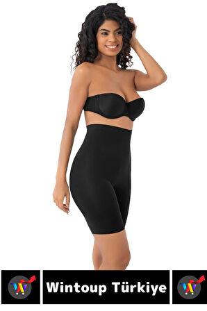 İz İç Göstermez Kaymaz Sıkılaştırıcı Vücut Şekillendirici LAZER KESİM Yüksek Bel Paçalı Korse