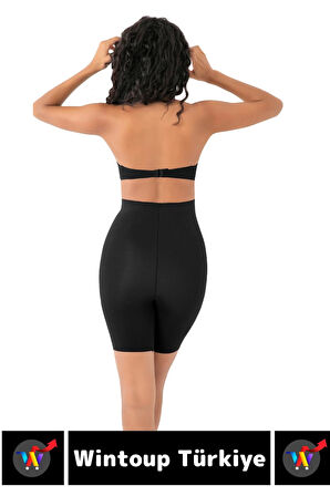 İz İç Göstermez Kaymaz Sıkılaştırıcı Vücut Şekillendirici LAZER KESİM Yüksek Bel Paçalı Korse