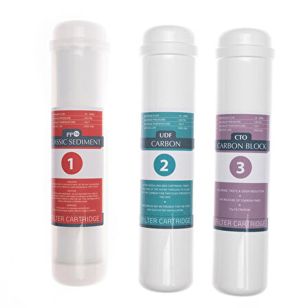 Kapalı Kasa 3 Aşamalı Su Arıtma Cihazı Filtresi