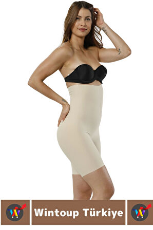 Özel Üretim İz İç Göstermez Kaymaz Sıkılaştırıcı Şekillendirici LAZER KESİM Yüksek Bel Paçalı Korse