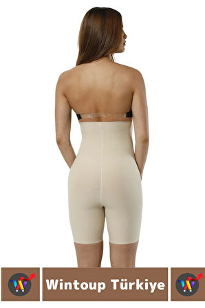 Özel Üretim İz İç Göstermez Kaymaz Sıkılaştırıcı Şekillendirici LAZER KESİM Yüksek Bel Paçalı Korse