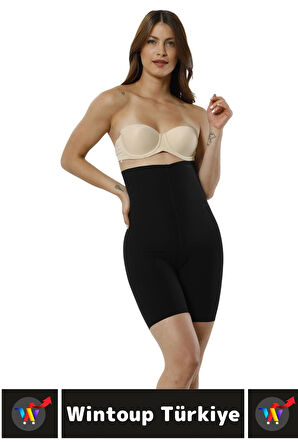Özel Üretim İz İç Göstermez Kaymaz Sıkılaştırıcı Şekillendirici LAZER KESİM Yüksek Bel Paçalı Korse
