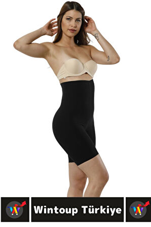 Özel Üretim İz İç Göstermez Kaymaz Sıkılaştırıcı Şekillendirici LAZER KESİM Yüksek Bel Paçalı Korse