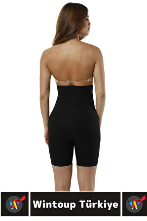 Özel Üretim İz İç Göstermez Kaymaz Sıkılaştırıcı Şekillendirici LAZER KESİM Yüksek Bel Paçalı Korse