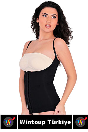 Özel Üretim Vücut Şekillendirici Beden Küçülten Toparlayıcı Gögüs Altı Ağraflı Askılı Bel Korse