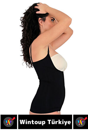 Özel Üretim Vücut Şekillendirici Beden Küçülten Toparlayıcı Gögüs Altı Ağraflı Askılı Bel Korse