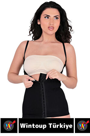 Özel Üretim Vücut Şekillendirici Beden Küçülten Toparlayıcı Gögüs Altı Ağraflı Askılı Bel Korse