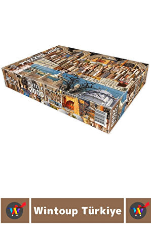 Premium Eğlenceli El Göz Koordinasyon Hafıza Beceri Geliştirici 2000 Parça PUZZLE ANLAT İSTANBUL