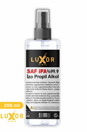 Luxor Kimya Ipa 200 ML Saf Izo Propil Temizlik Solventi %99.9 (İZOPROPİL)