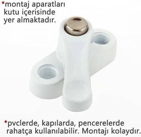 ÇELİK  Pvc Kapı Pencere Emniyet Kilidi Pimapen Kilidi  Çelik -6 Adet ÇOCUK EMNİYET KİLİT