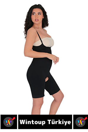 Özel Üretim Vücut Şekillendirici Beden Küçülten Toparlayıcı Fermuarlı Tam Boy Korse