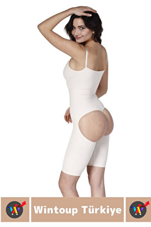 Özel Üretim İz İç Göstermez Kaymaz Sıkılaştırıcı Toparlayıcı Popo Açık Tam Boy Korse
