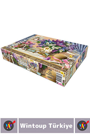 Premium Eğlenceli El Göz Koordinasyon Beceri Görsel Algı Geliştirici Çocuk 1000 Pr. PUZZLE LEYLAKLAR