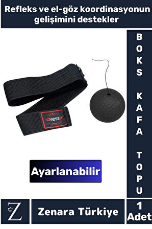 Premium El Göz Koordinasyonu Refleks Geliştirici Ayarlanabilir İpli BOKS ANTRENMAN KAFA TOPU