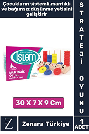 Eğitici Matematik Öğrenim Mantıklı Düşünme Motor Kasları Geliştirici Eğlenceli MATEMATİK İŞLEM OYUNU