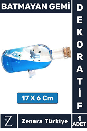 Premium Yüksek Kaliteli Dayanıklı Çok Şık Dekoratif Hediyelik Denizcilik Koleksiyon BATMAYAN GEMİ