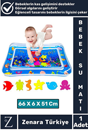Premium BPA Free Bebek Aktivite Oyuncağı Emekleme Zamanı Yatak Minder Renkli Su Oyun Matı