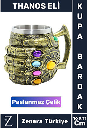 Premium Dekoratif Hediyelik Genç Yetişkin Eğlenceli Tasarım Figür Paslanmaz Çelik Kupa Bardak