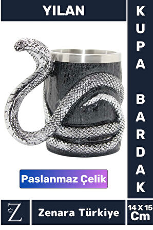 Premium Dekoratif Hediyelik Genç Yetişkin Eğlenceli Tasarım Figür Paslanmaz Çelik Kupa Bardak