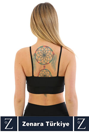 Luxery Göğüs Toparlayan Sarkma Önleyen Spor Gündelik Kullanım Ön Çapraz Askılı Micro Crop Büstiyer