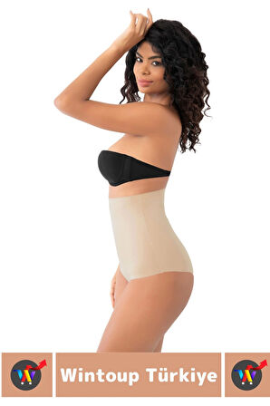 İz İç Göstermez Kaymaz Sıkılaştırıcı Vücut Şekillendirici LAZER KESİM Yüksek Bel Slip Korse