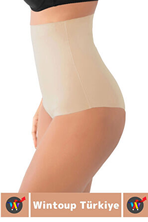 İz İç Göstermez Kaymaz Sıkılaştırıcı Vücut Şekillendirici LAZER KESİM Yüksek Bel Slip Korse