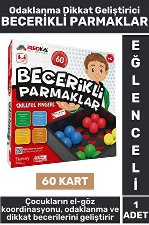 Eğitici Eğlenceli El Göz Koordinasyonu Odaklanma Beceri Geliştirici Oyun BECERİKLİ PARMAKLAR