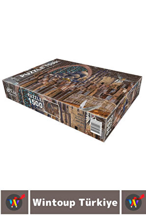 Premium Eğlenceli El Göz Koordinasyon Hafıza Beceri Geliştirici 1500 Parça PUZZLE ADANMIŞ İSTANBUL